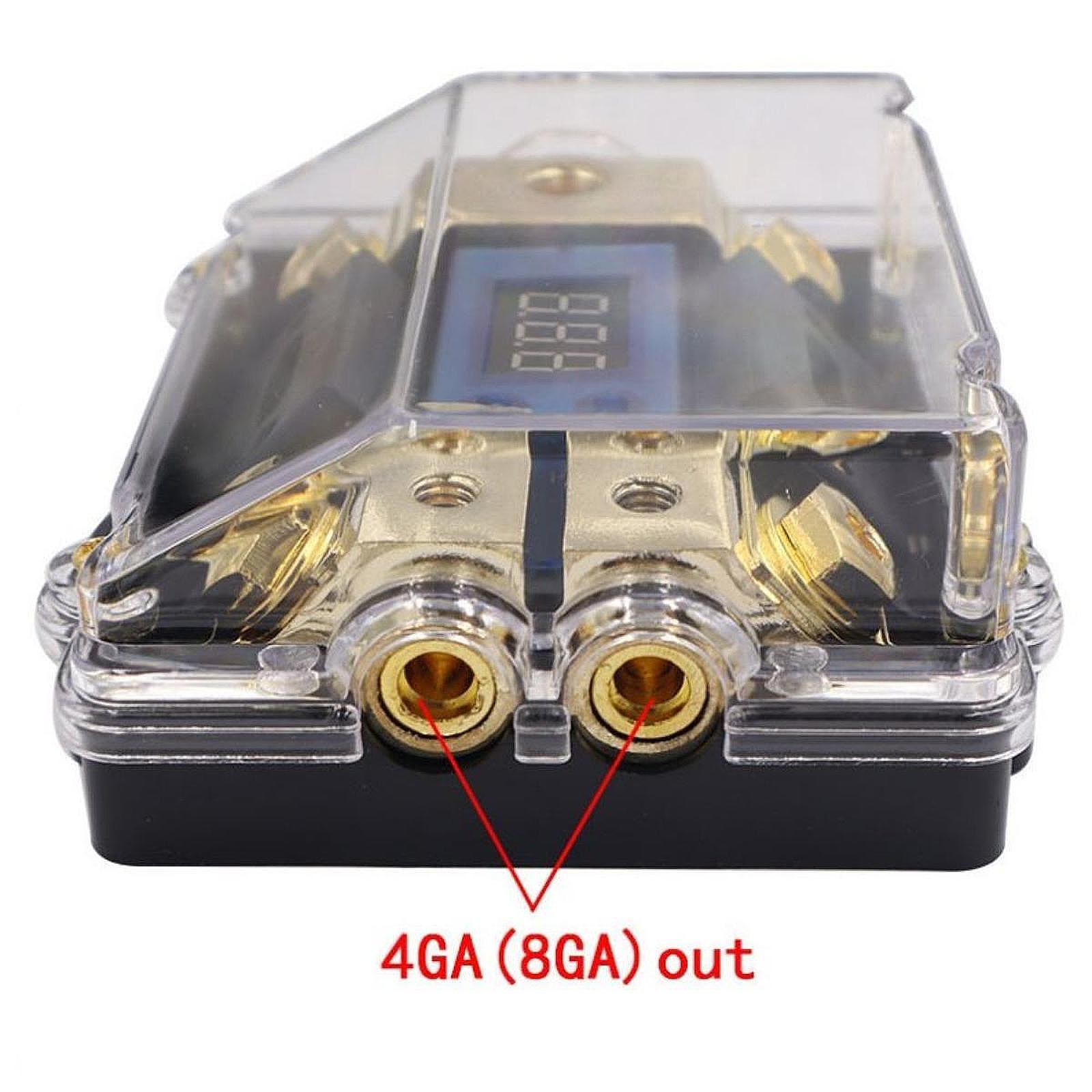 Car Accessories Sound System - Fuse Holder Digital LED Voltage Display