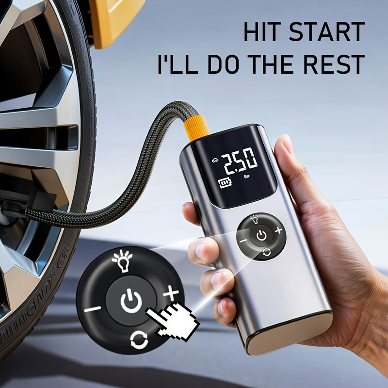 Portable Car Air Pump Tire Inf - Car Portable Tire Inflator 评论和价格