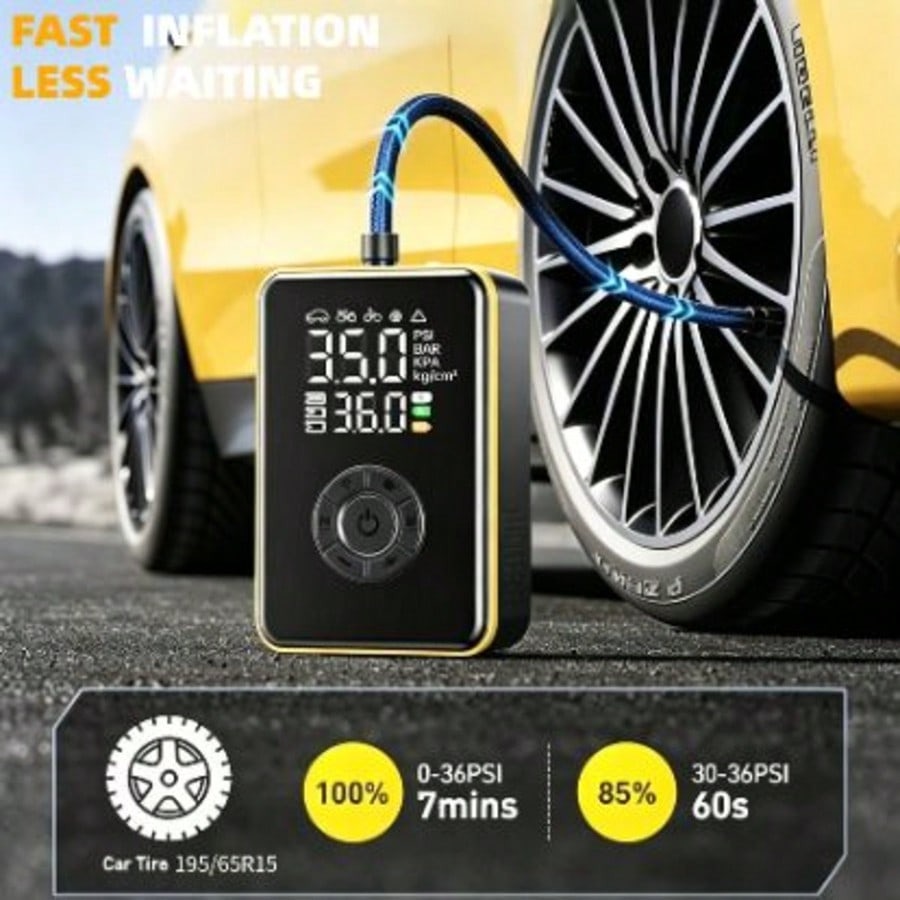 Tire Inflator Portable Air Com - Car Portable Tire Inflator 评论和价格