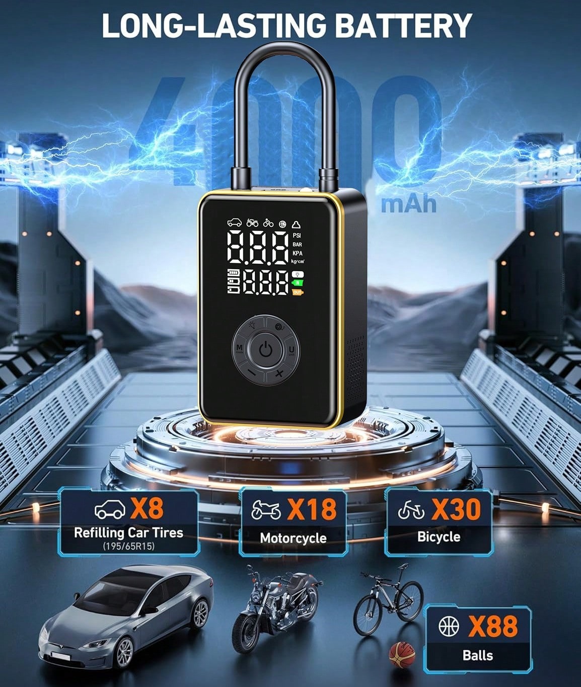 Tire Inflator Portable Air Com - Car Portable Tire Inflator 评论和价格