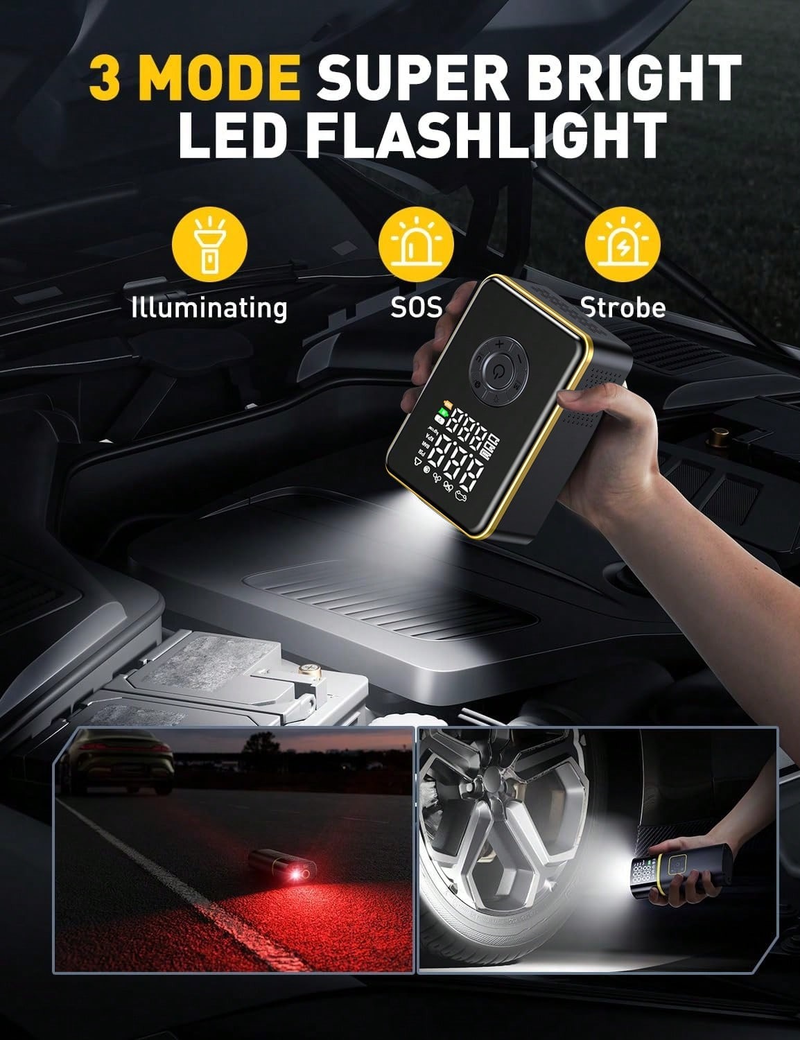 Tire Inflator Portable Air Com - Car Portable Tire Inflator 评论和价格