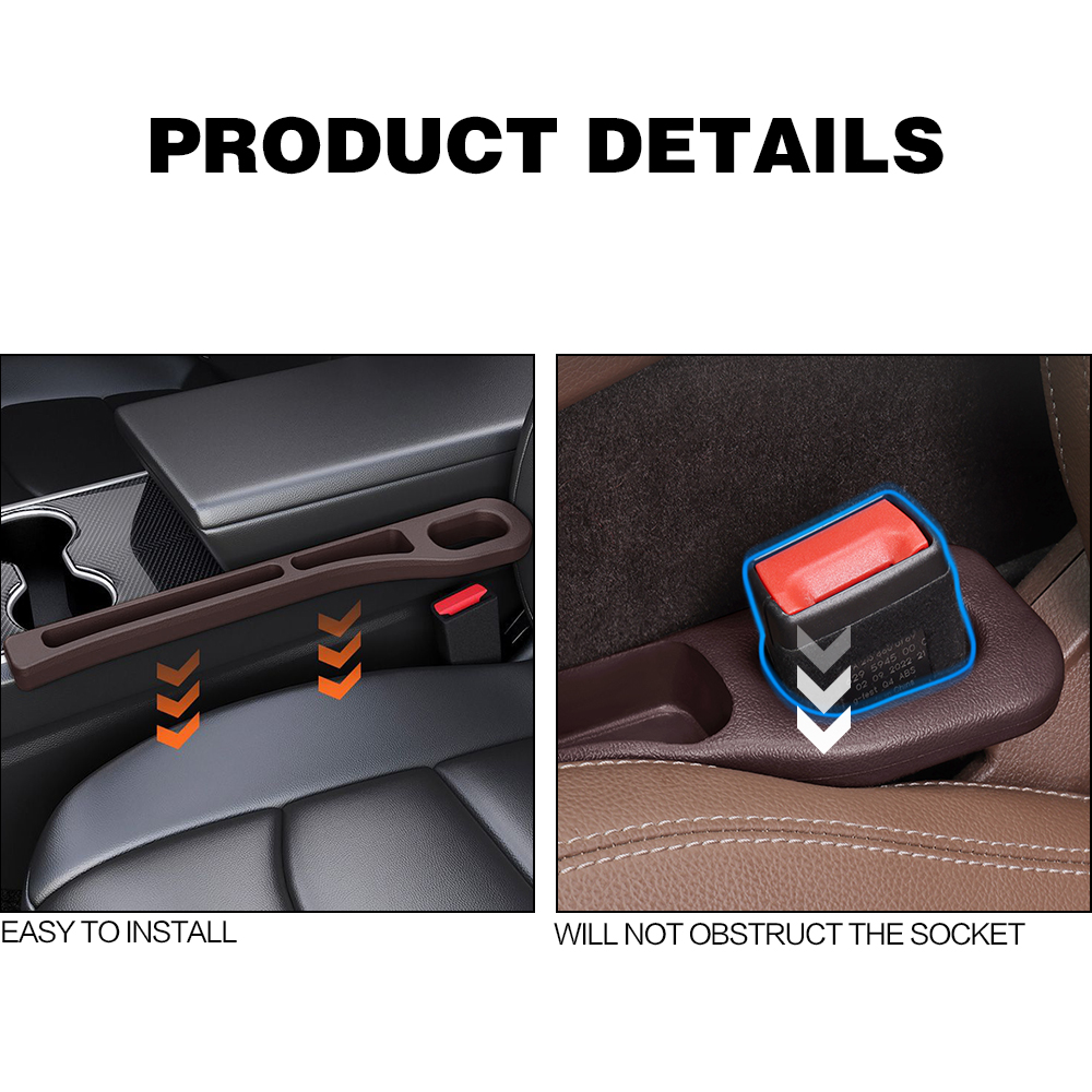 2PCS New Car Seat Gap Filler B - D.A.D Car Accessories 评论和价格
