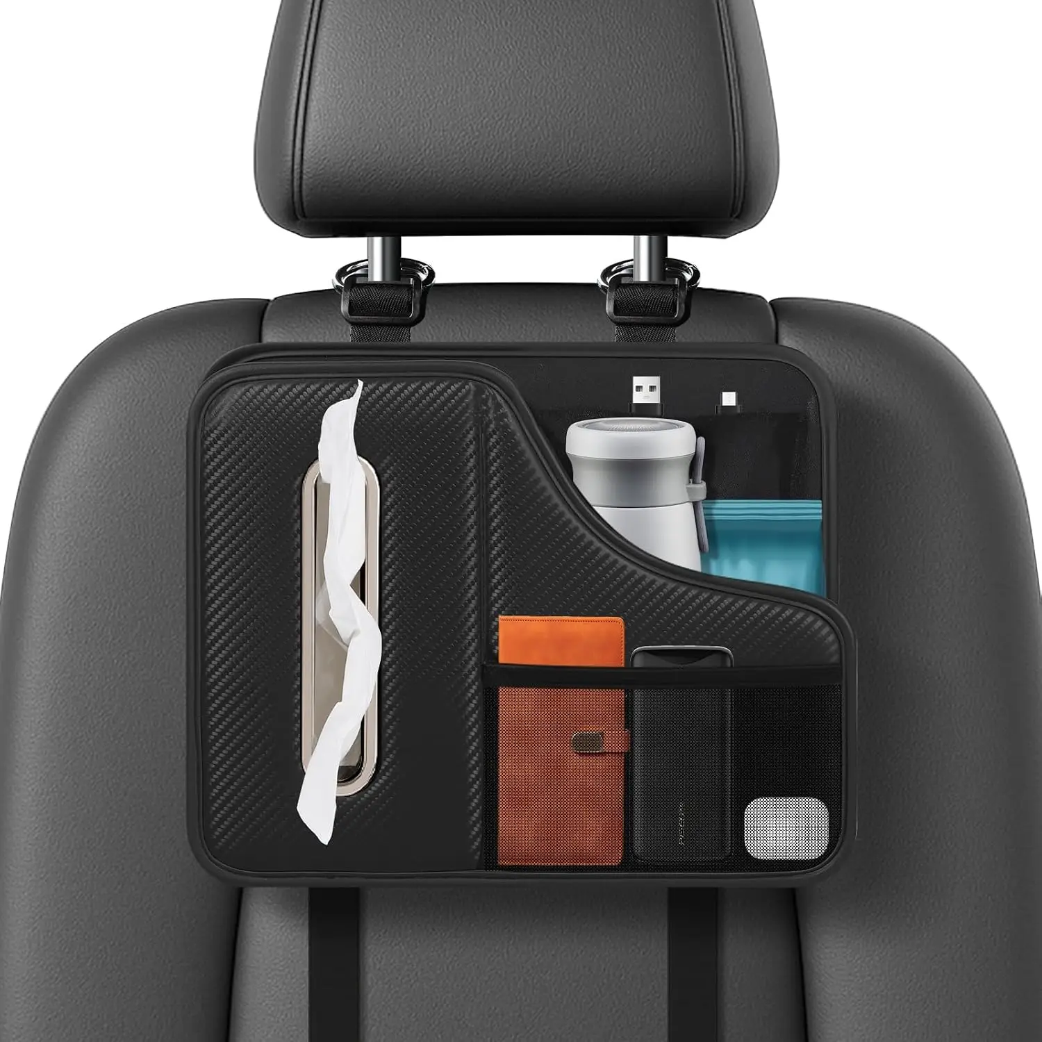 Car Tissue Holder,Back Seat Or - Car Seat Organizer 评论和价格