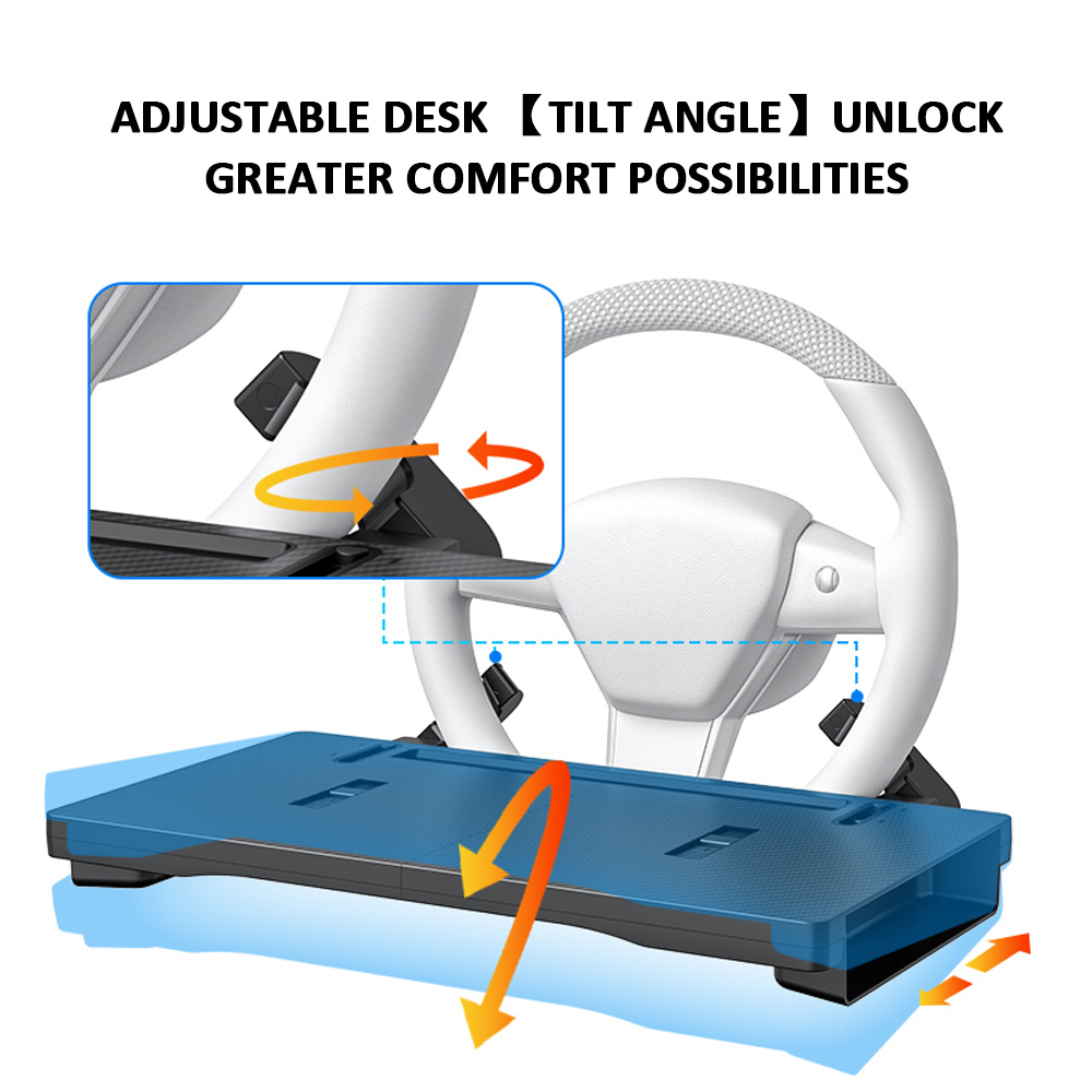 2-in-1 Foldable Car Steering W - Car Seat Organizer 评论和价格