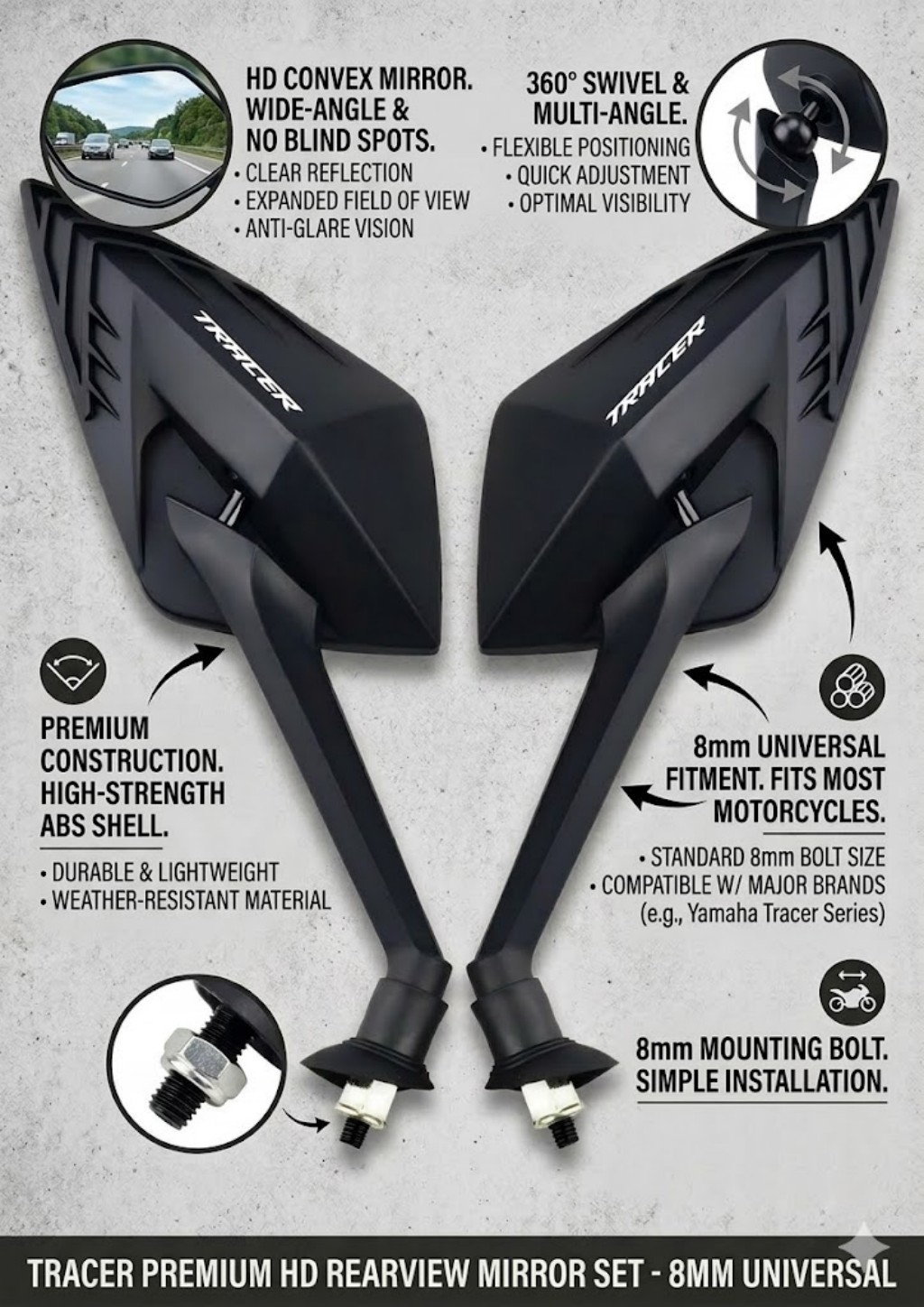 New Motorcycle side-view mirro - Car Accessories Xuv 700 评论和价格