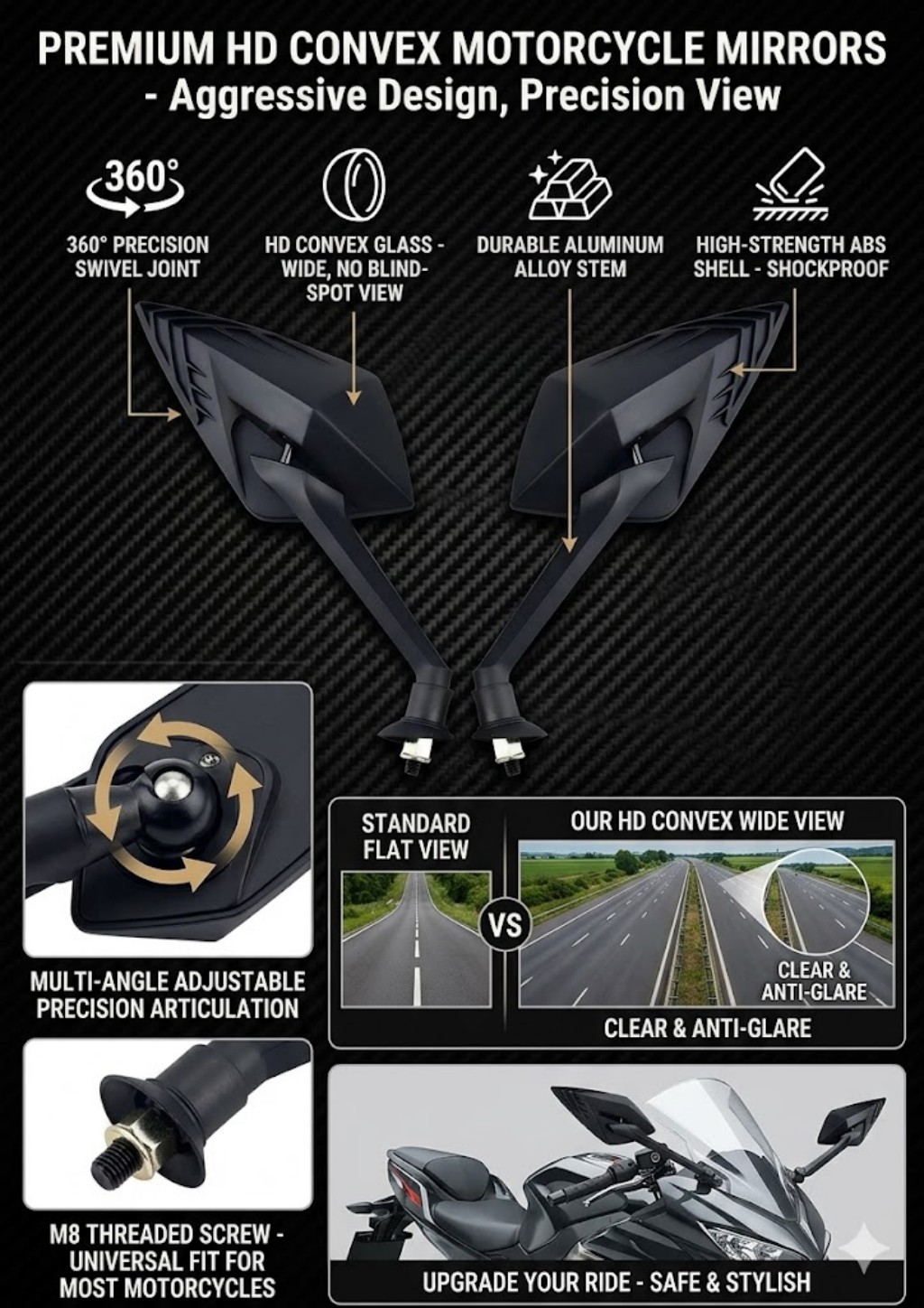 New Motorcycle side-view mirro - Car Accessories Xuv 700 评论和价格