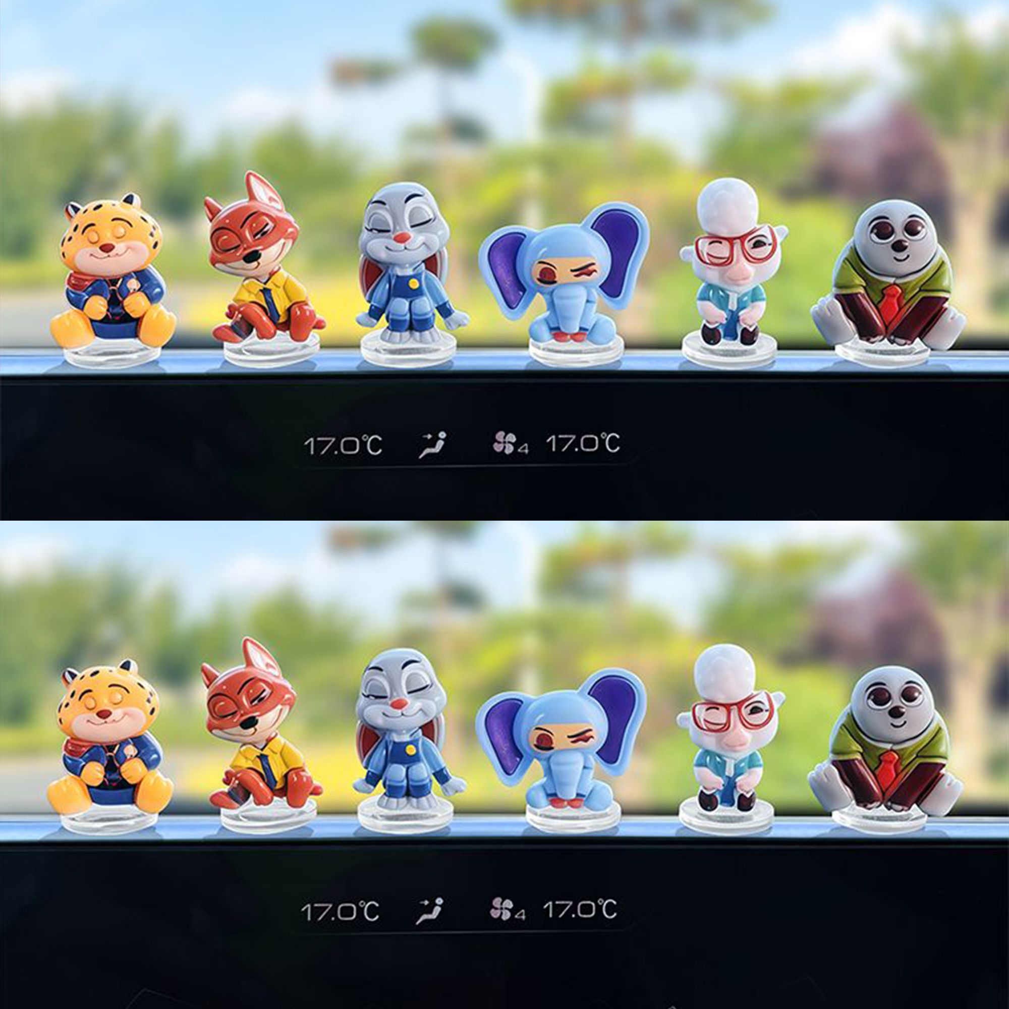 Zootopia cartoon car ornament  - Car Accessories For Dashboard 评论和价格