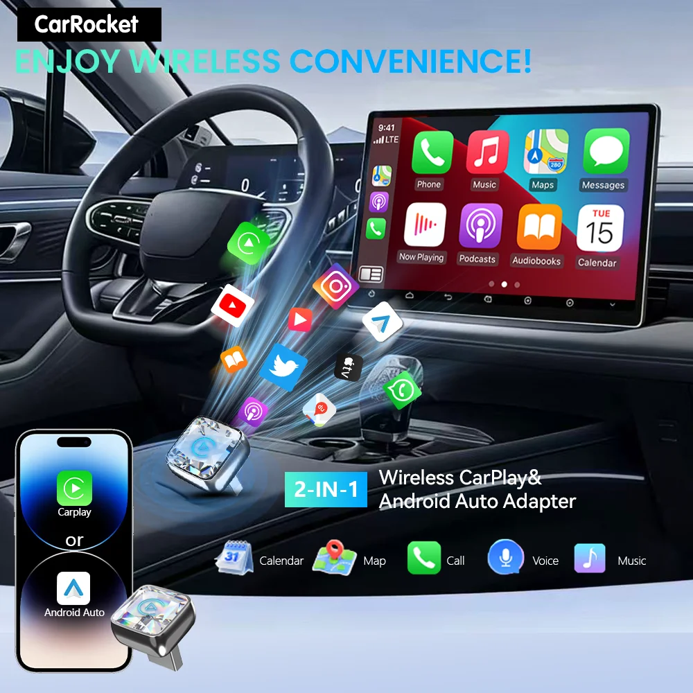 CarRocket Mini 2in1 Wireless A - Car Accessories Usa 评论和价格