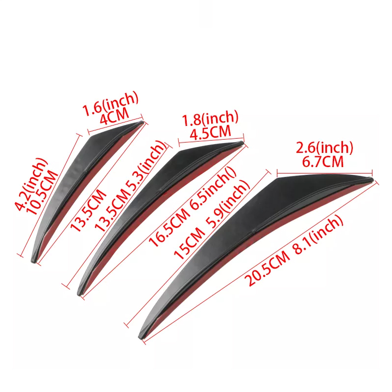 6pcs Universal Rubber Car Fron - Bumper Guard Protector 评论和价格