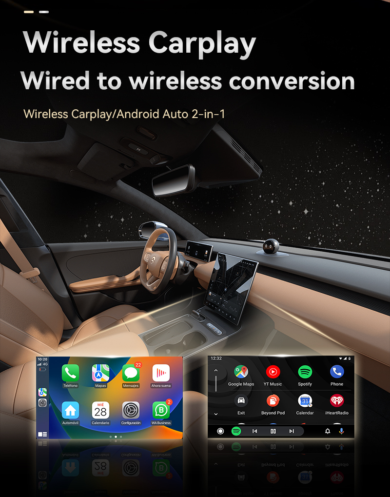 2in1 Wireless CarPlay Dongle S - Car Accessories Usa 评论和价格