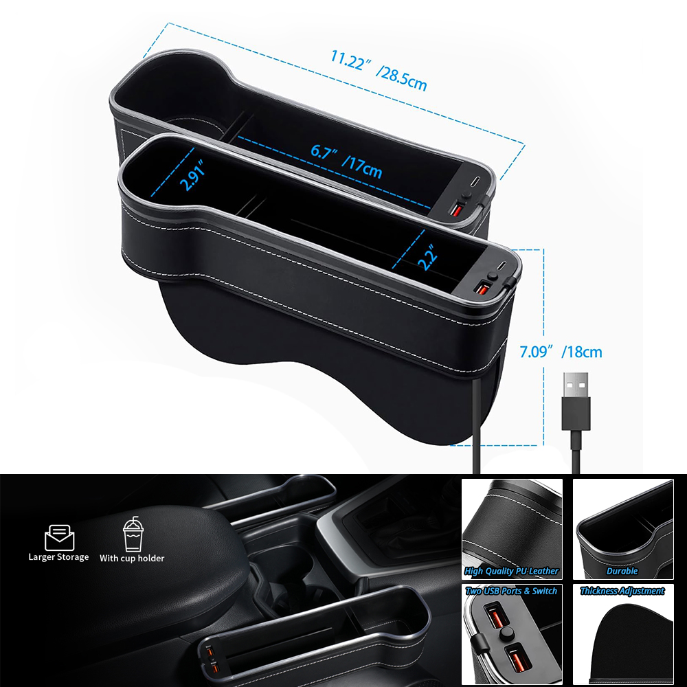 Car Seat Gap Organizer with LE - Car Seat Organizer 评论和价格