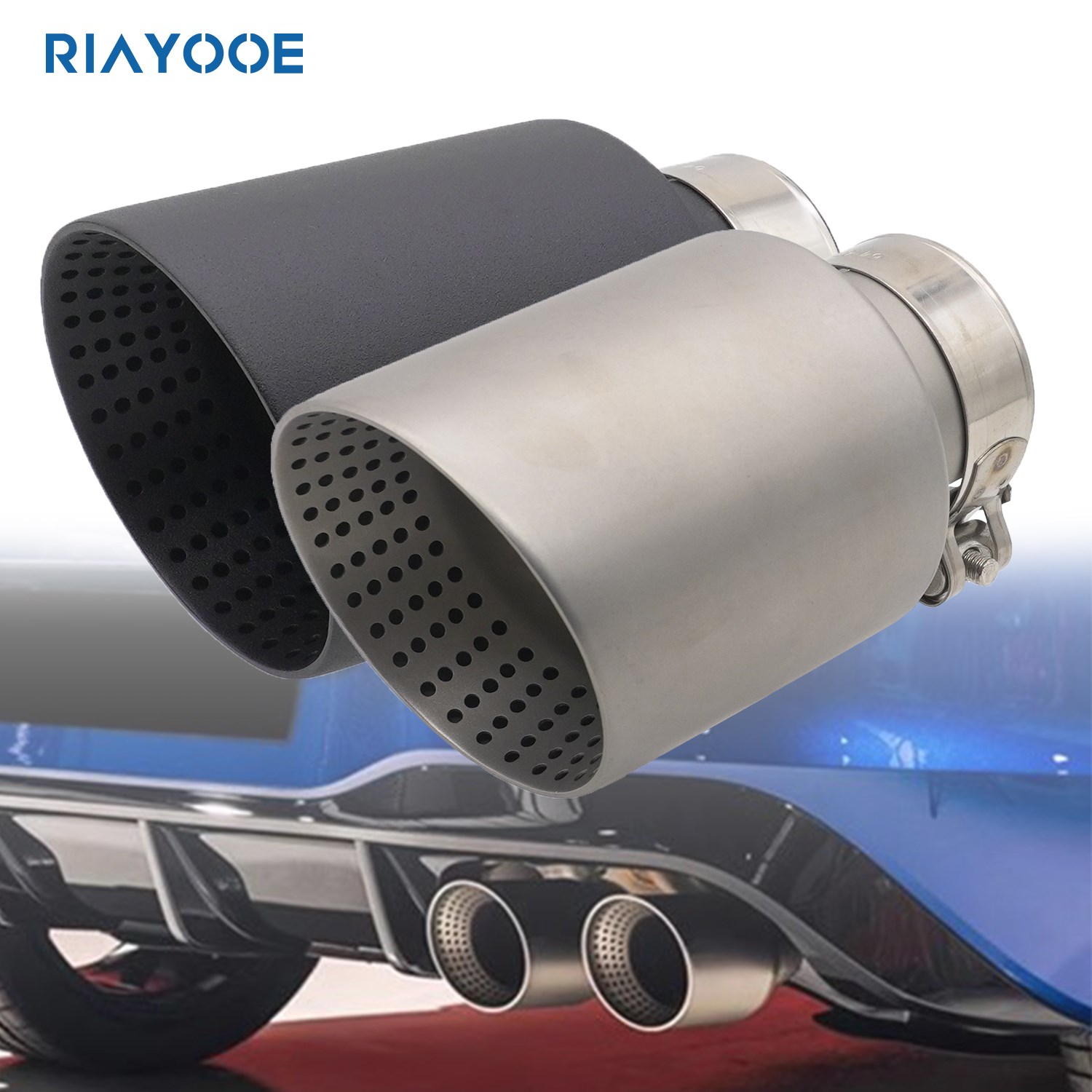 Car Exhaust Muffler Tips pipe  - Car Accessories Sound System 评论和价格