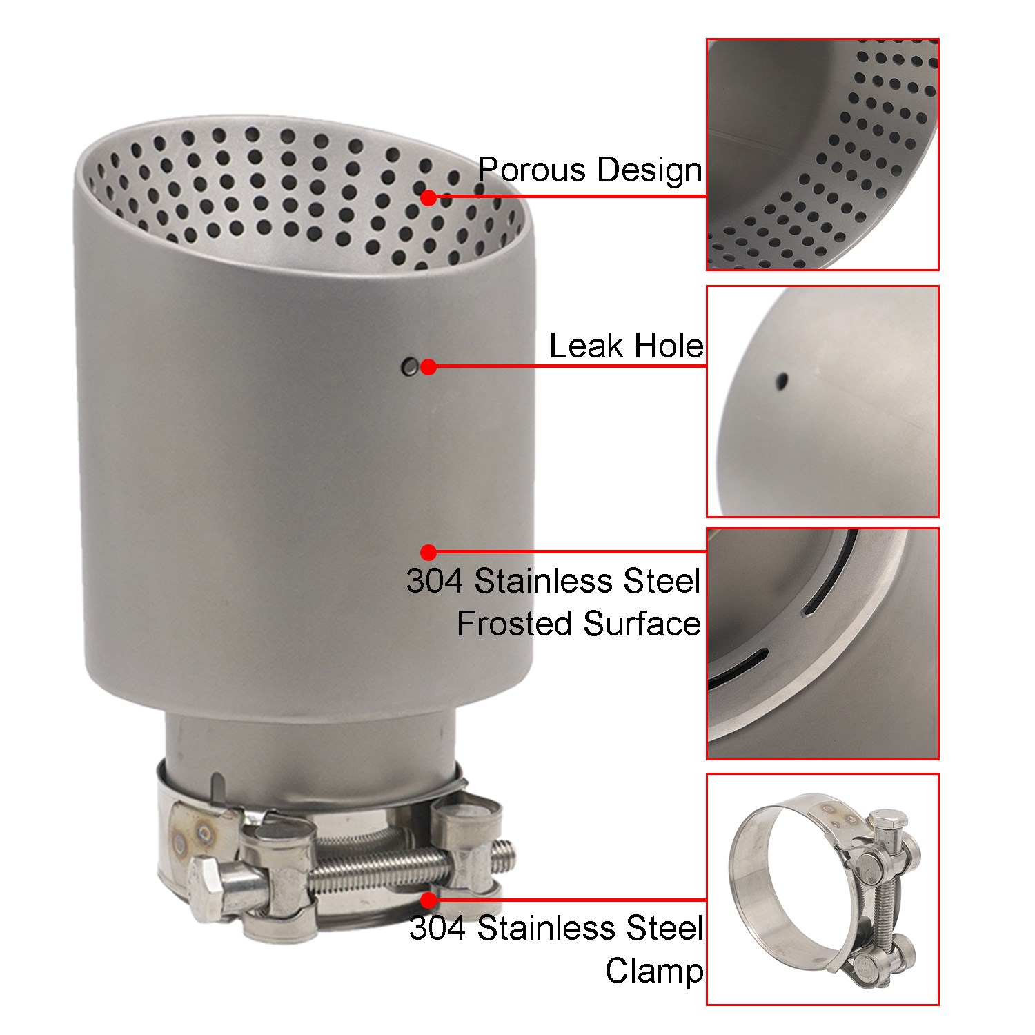 Car Exhaust Muffler Tips pipe  - Car Accessories Sound System 评论和价格